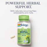 SOLARAY Prickly Pear Cactus Supplement 500mg capsule close-up