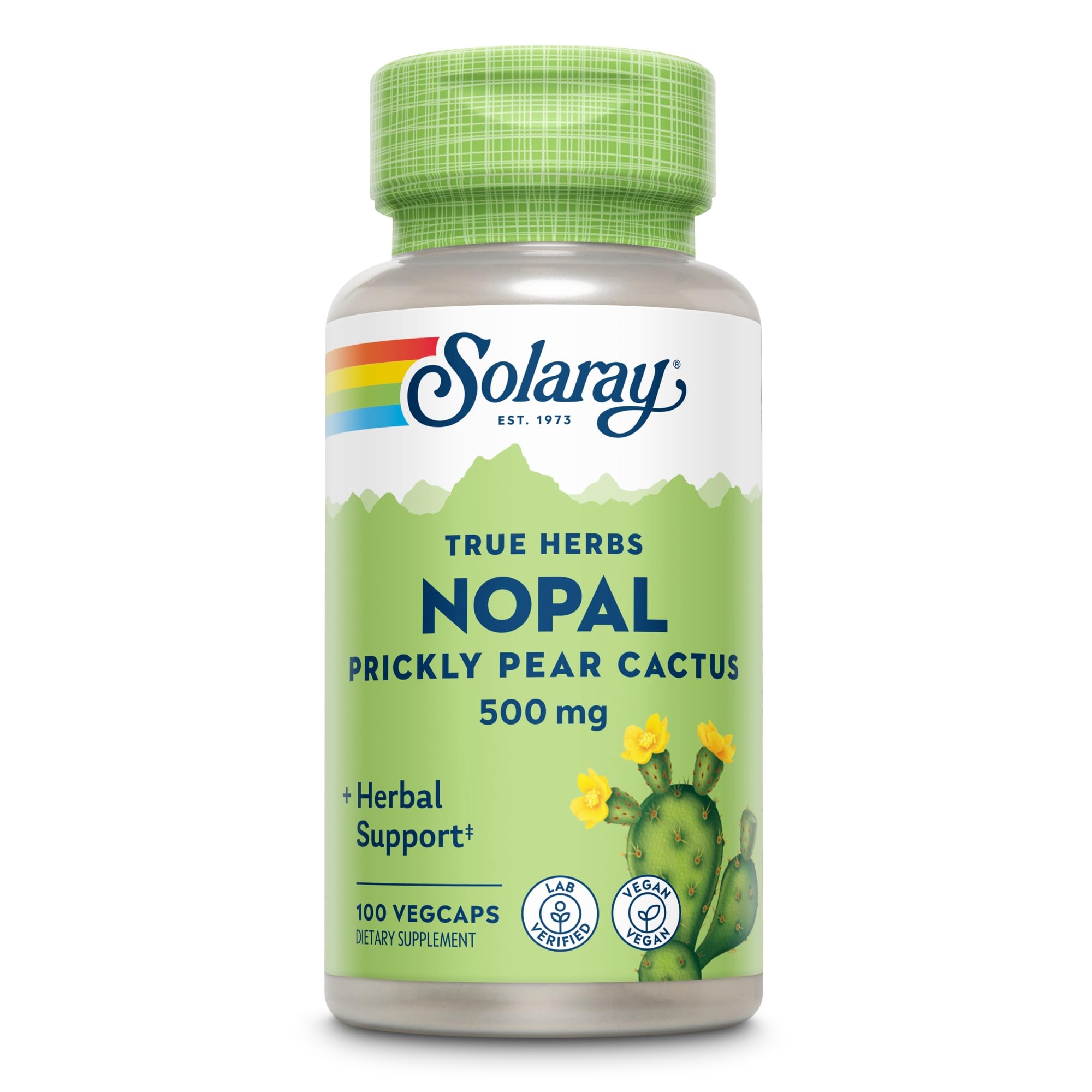 SOLARAY Prickly Pear Cactus Supplement 500mg packaging