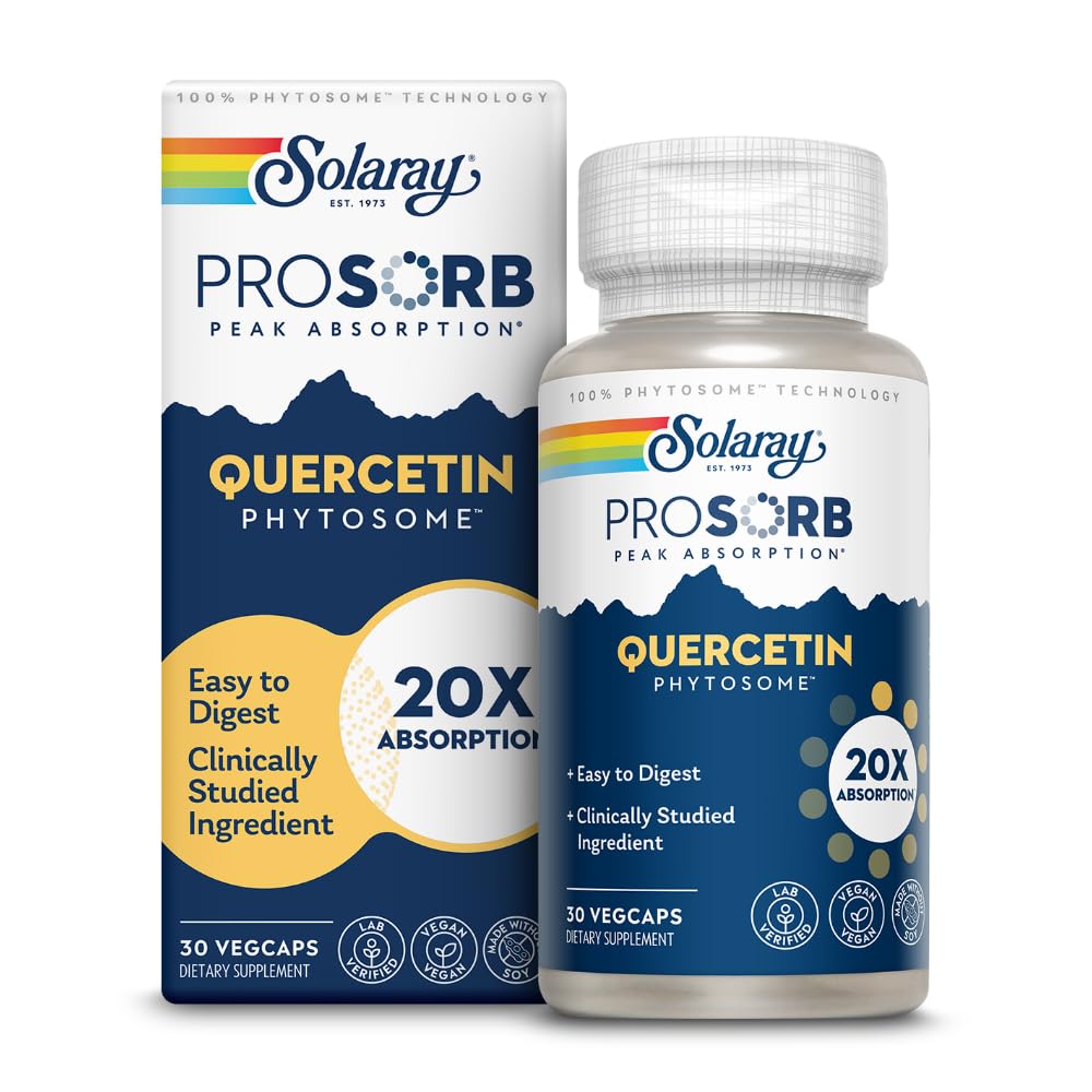 SOLARAY ProSorb Quercetin 250mg capsules front view