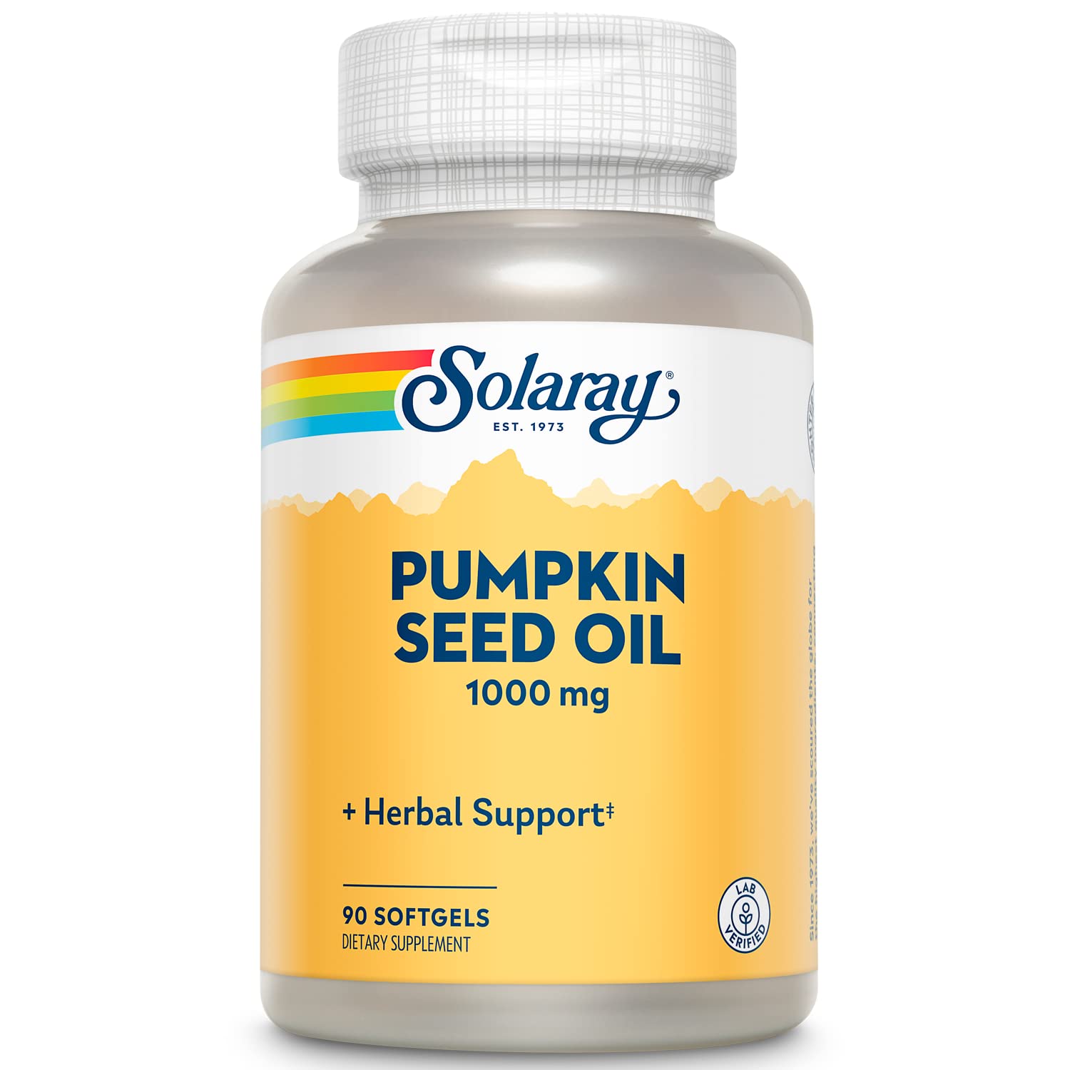 SOLARAY Pumpkin Seed Oil Softgels 1000mg front view