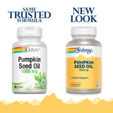 SOLARAY Pumpkin Seed Oil Softgels 1000mg side view