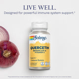 SOLARAY Quercetin Bromelain 500mg Capsules label close-up