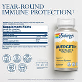 SOLARAY Quercetin Bromelain 500mg Capsules side view