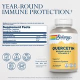 SOLARAY Quercetin Bromelain Vitamin C Supplement capsules close-up