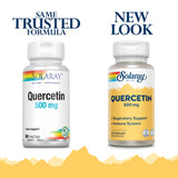 SOLARAY Quercetin Capsules 500 mg back view