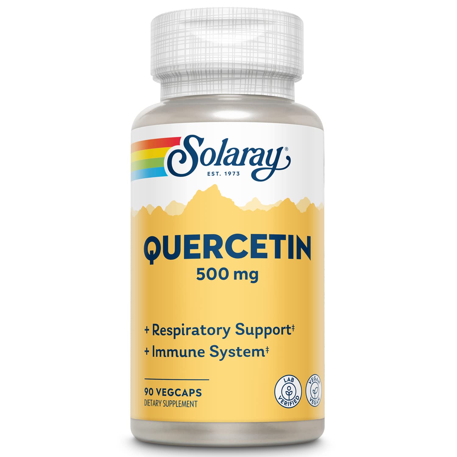 SOLARAY Quercetin Capsules 500 mg front view