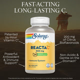 SOLARAY Reacta-C Vitamin C 500mg Capsules bottle with label