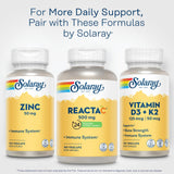 SOLARAY Reacta-C Vitamin C 500mg Capsules with citrus fruits