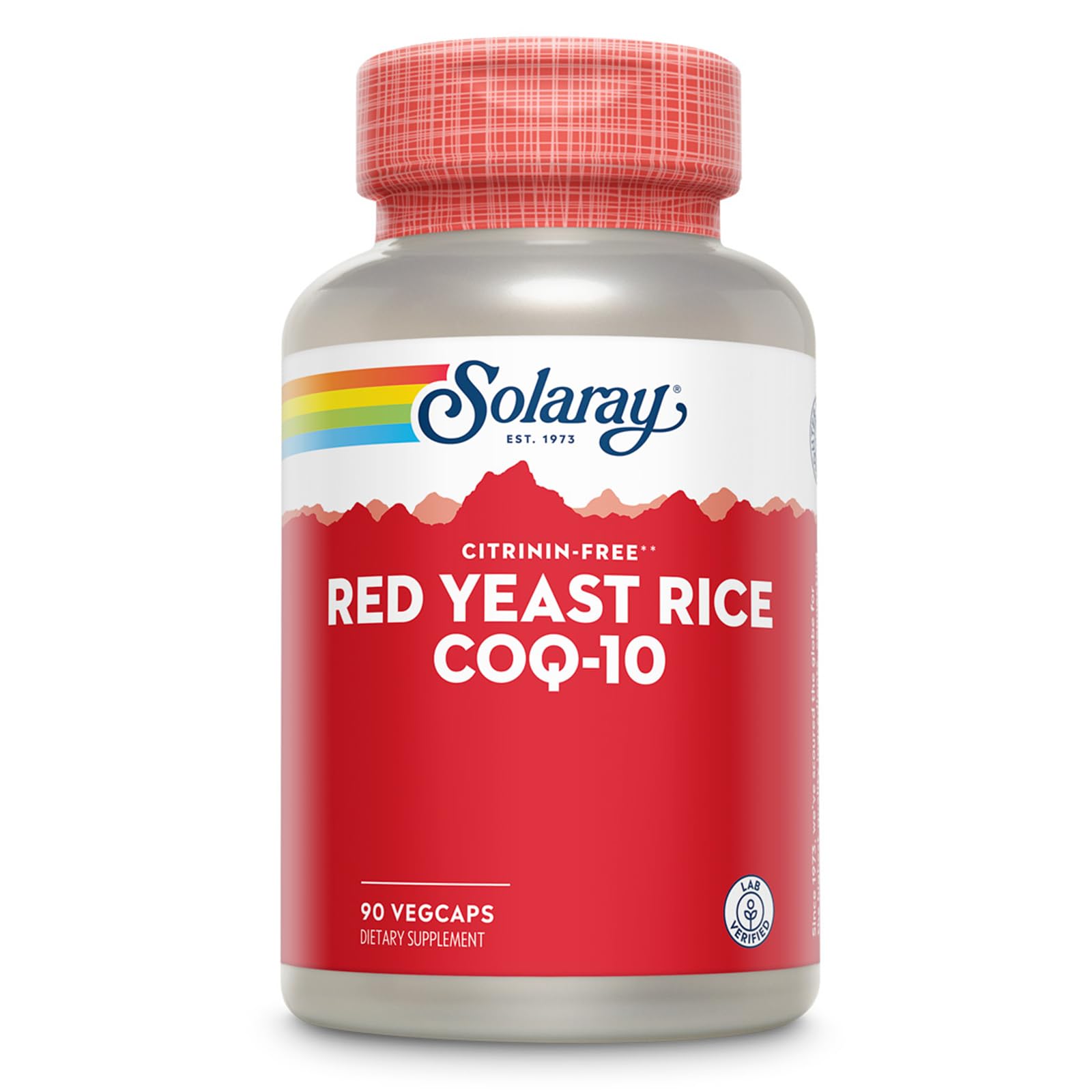 SOLARAY Red Yeast Rice 60 Capsules front view