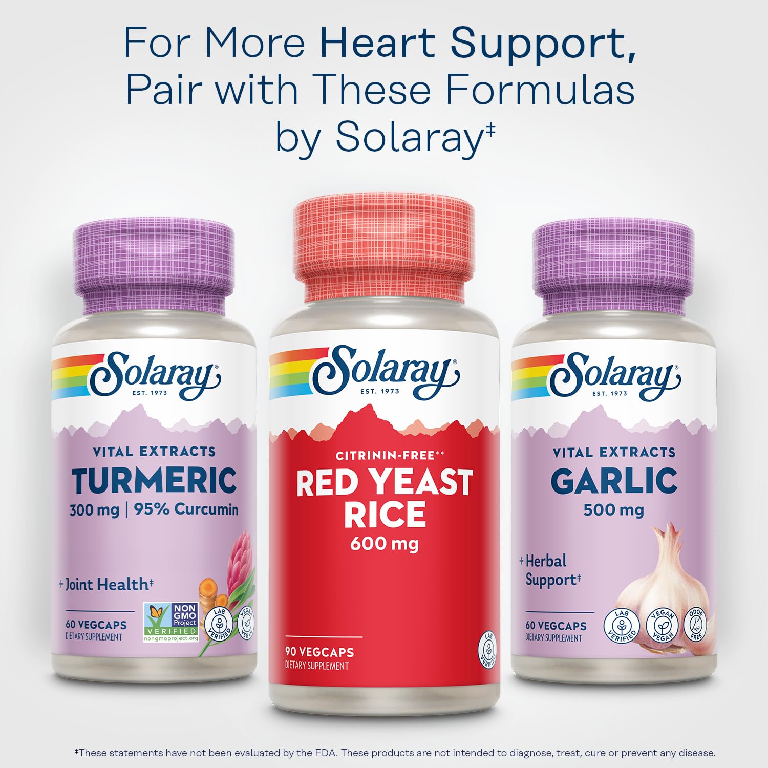 SOLARAY Red Yeast Rice Capsules with eco-friendly packaging