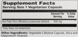 SOLARAY Red Yeast Rice supplement capsules on a table