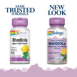 SOLARAY Rhodiola Rosea Capsules 1mg bottle with label
