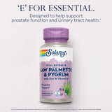SOLARAY Saw Palmetto ingredients list on packaging