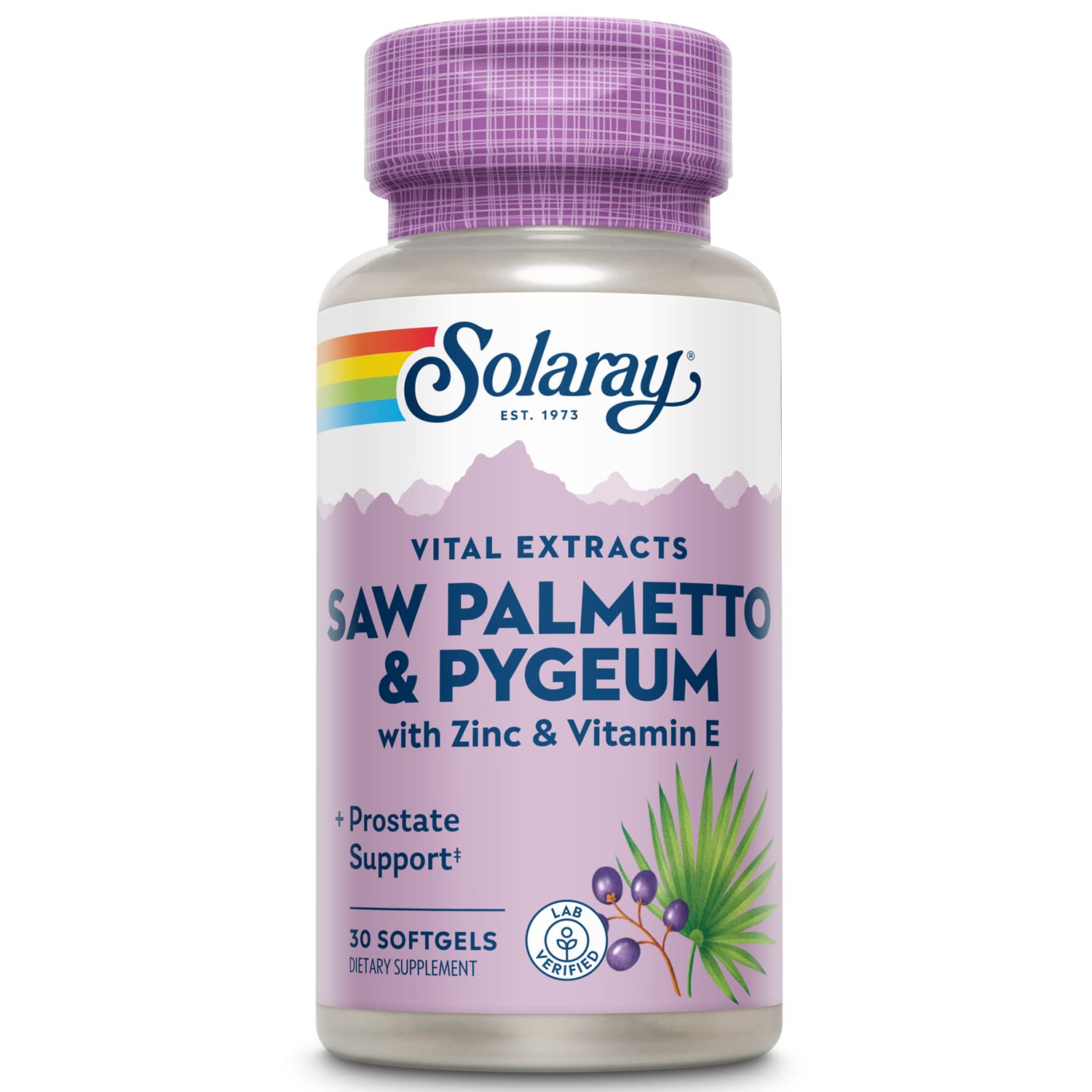 SOLARAY Saw Palmetto Prostate Supplement 320mg front view