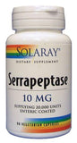 SOLARAY Serrapeptase Enzyme Supplement 10mg 60 VegCaps packaging