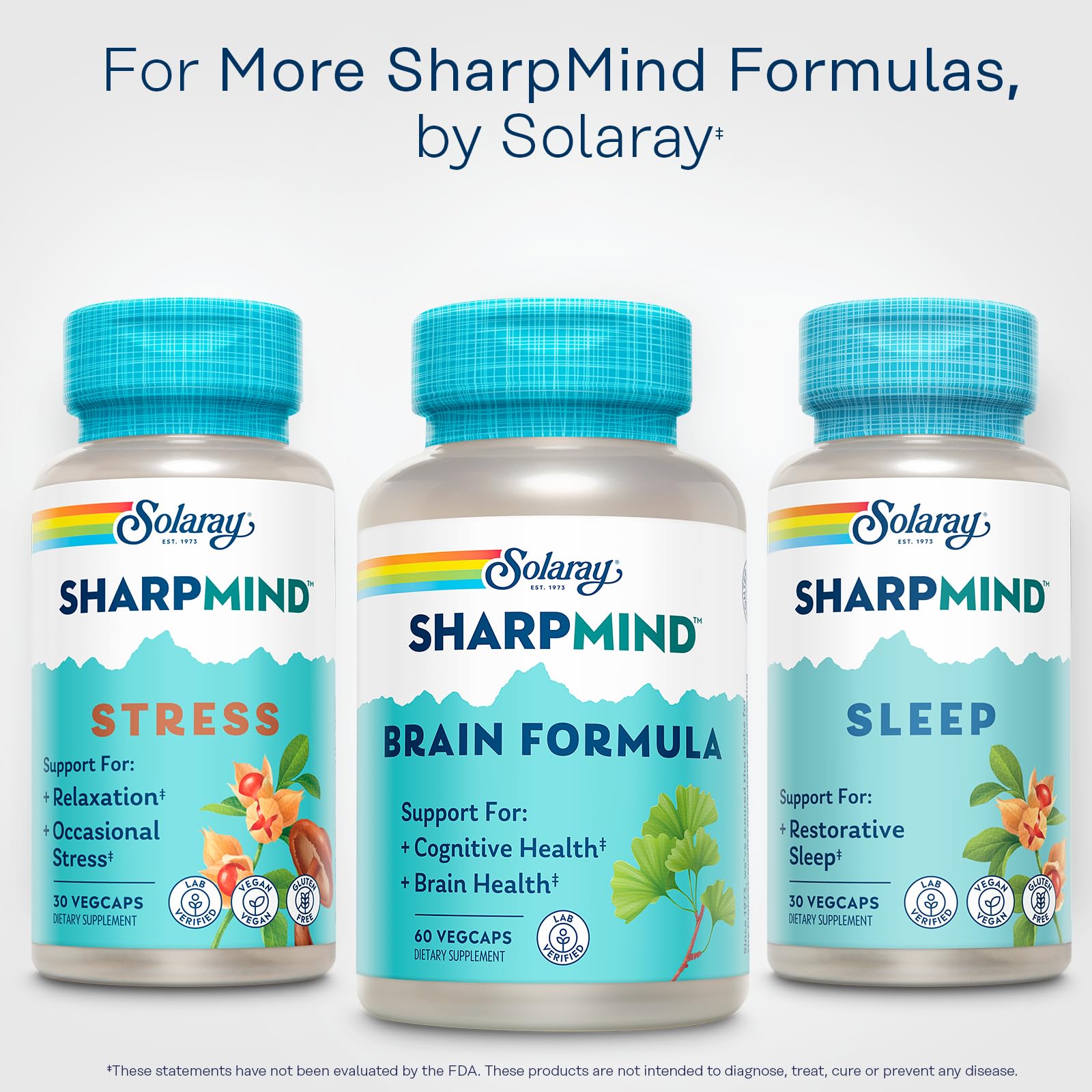 SOLARAY SharpMind Brain Formula eco-friendly packaging