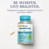 SOLARAY SharpMind Brain Formula side view of bottle