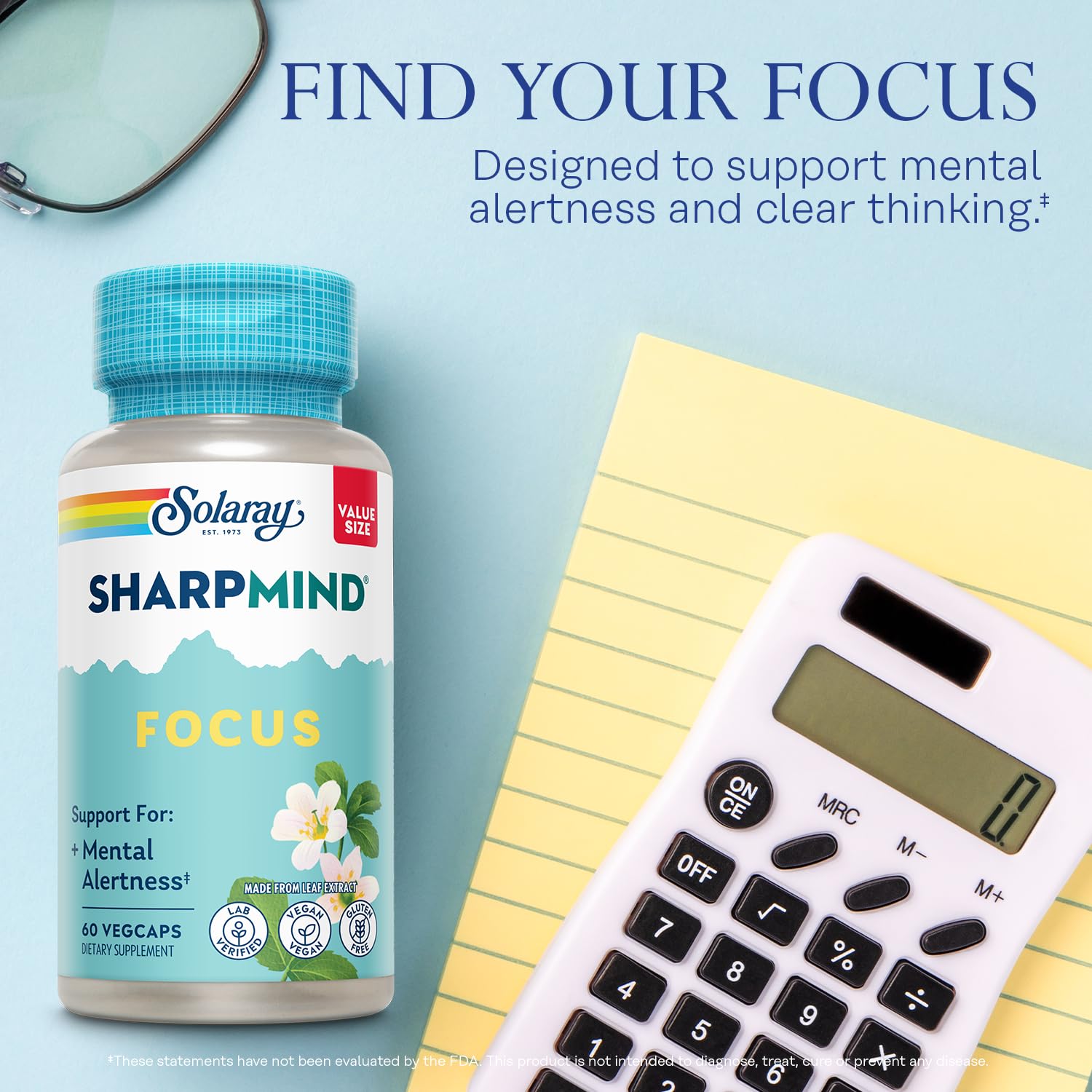 SOLARAY SharpMind Focus supplement ingredients list