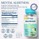 SOLARAY SharpMind Focus supplement side view showing capsule