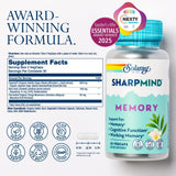 SOLARAY SharpMind Memory Supplement 600mg Cognivia side view