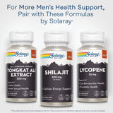 SOLARAY Shilajit Supplement on a wooden table