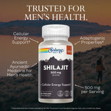 SOLARAY Shilajit Supplement with Himalayan mountains background