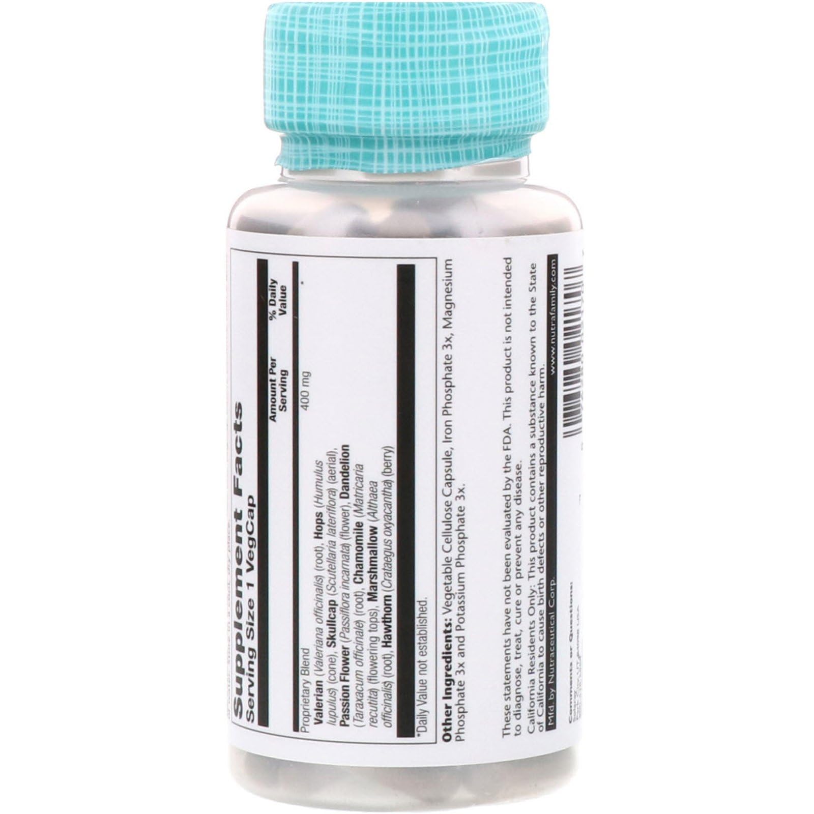 SOLARAY Sleep Blend SP-17 Herbal Capsules packaging