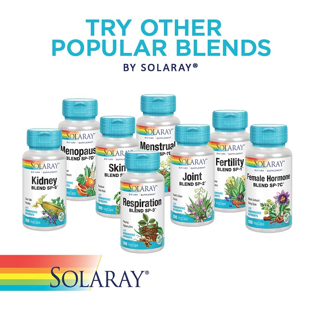SOLARAY Sleep Blend SP-17 Supplement 100 Veg Caps on a wooden table