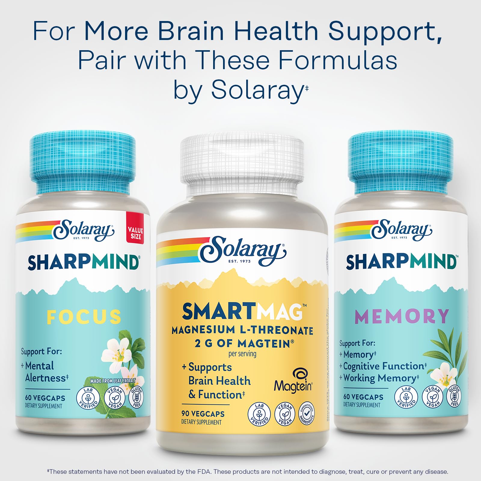 SOLARAY SmartMag Magnesium L-Threonate bottle with recycling symbol