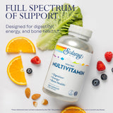 SOLARAY Spectro Multi Vitamins 100g back view with nutritional information