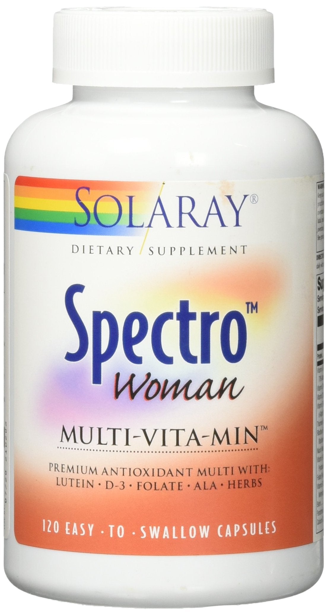 SOLARAY Spectro Woman Capsules 120 Count packaging details