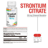 SOLARAY Strontium Citrate 250mg 60 VegCaps close-up of capsule