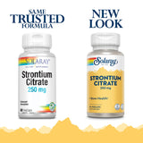 SOLARAY Strontium Citrate 250mg 60 VegCaps side view