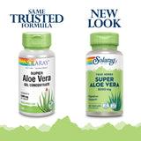 SOLARAY Super Aloe Vera Gel 8000mg capsules side view