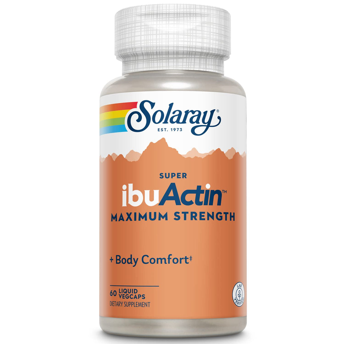 SOLARAY Super IbuActin Maximum Strength capsules front view