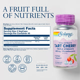 SOLARAY Tart Cherry Extract Capsules 680mg back view