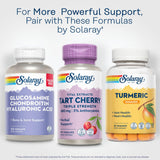 SOLARAY Tart Cherry Extract Capsules 680mg on a wooden table