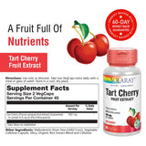 SOLARAY Tart Cherry Fruit Extract 850 mg vegan capsules bottle with label