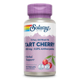 SOLARAY Tart Cherry Fruit Extract 850 mg vegan capsules with ingredients list