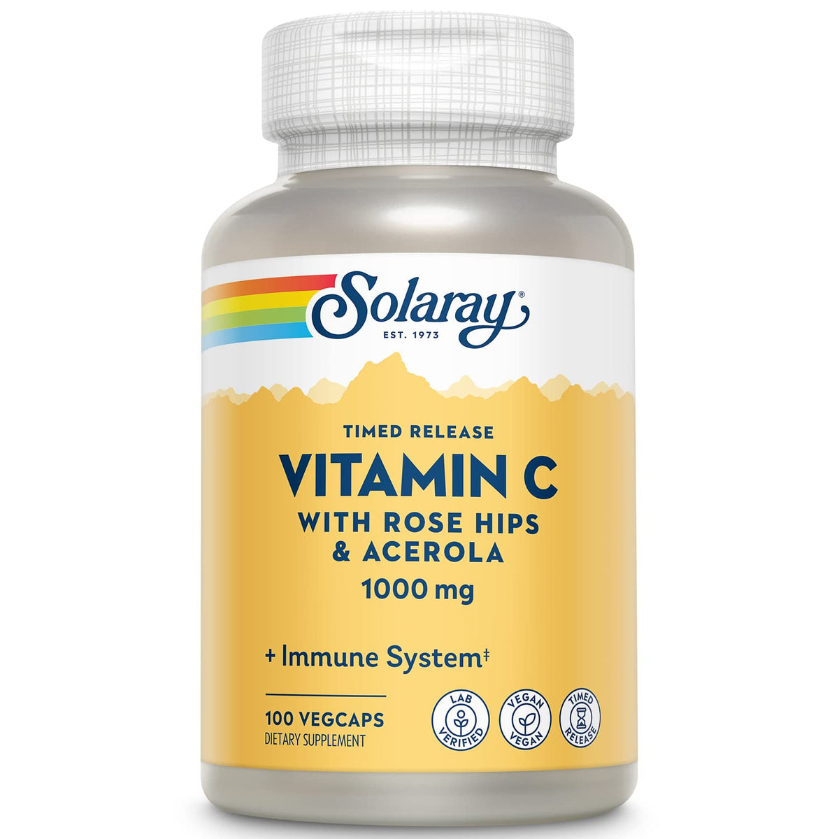 SOLARAY Time Release Vitamin C 1000mg bottle front view