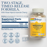 SOLARAY Time Release Vitamin C 1000mg bottle side view