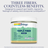 SOLARAY Triple Fiber Powder in a glass with smoothie