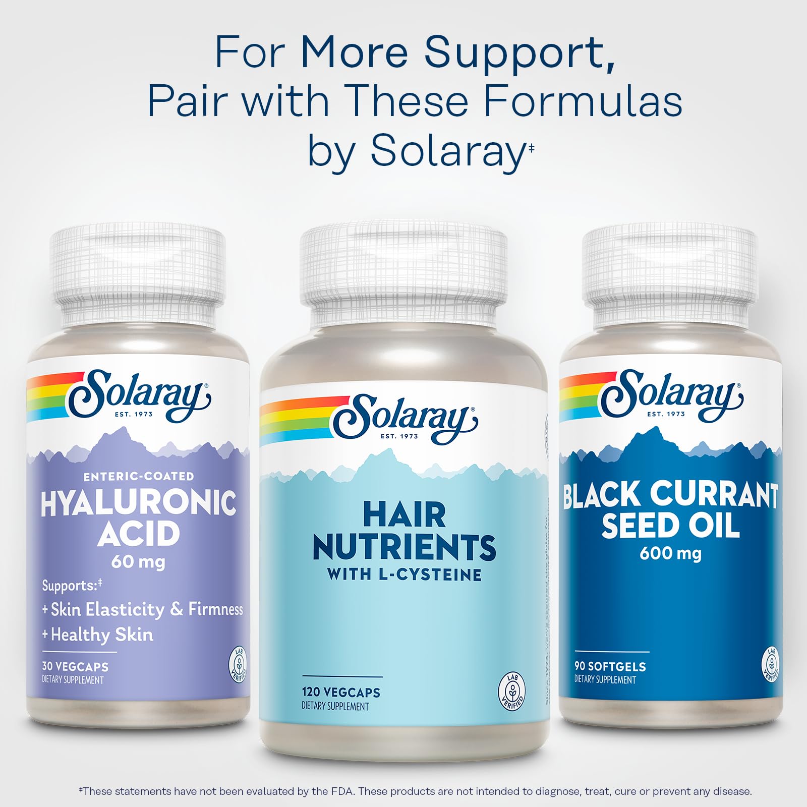 SOLARAY Triple Strength Hyaluronic Acid capsules close-up