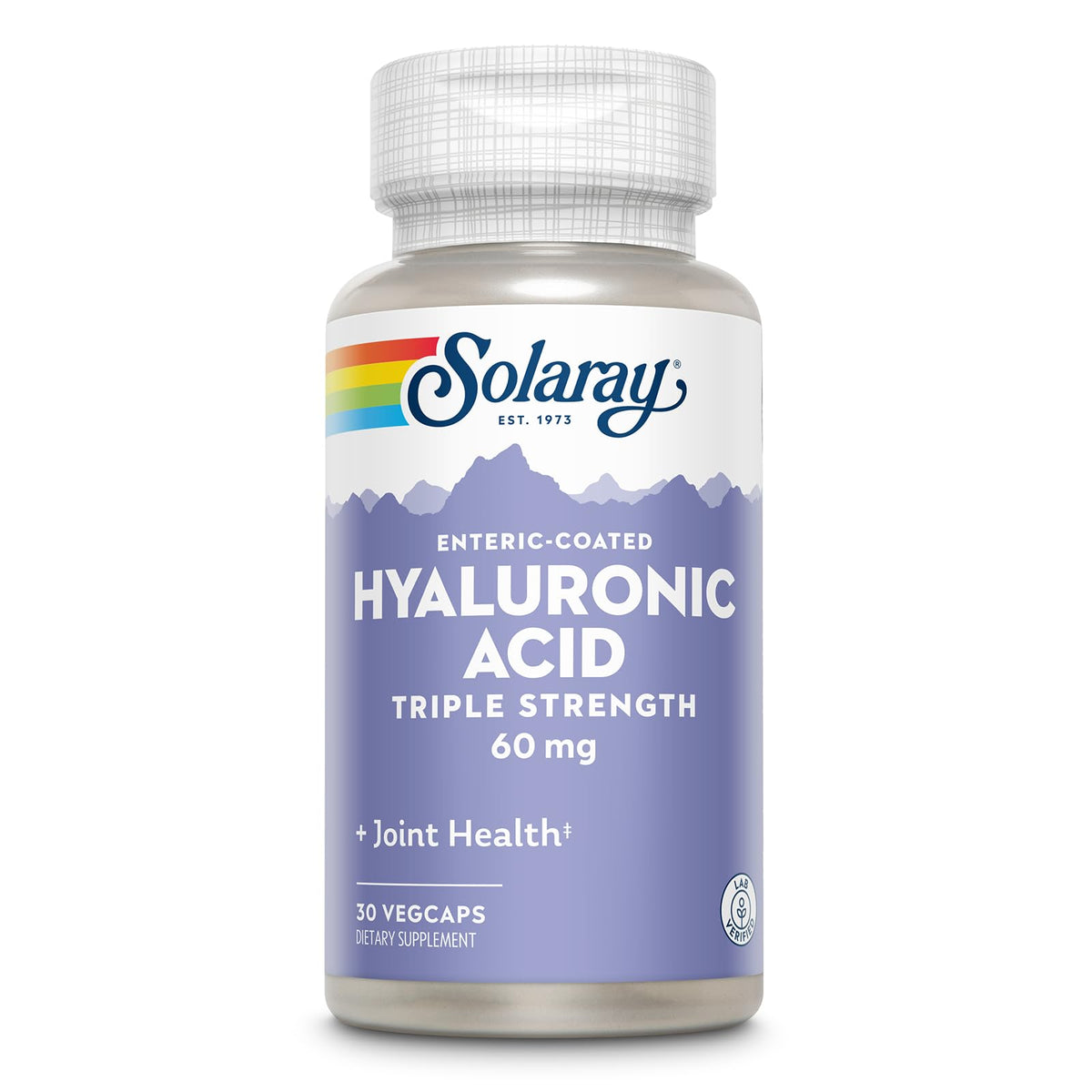 SOLARAY Triple Strength Hyaluronic Acid capsules front view