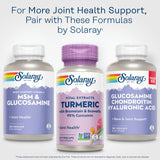 SOLARAY Turmeric Curcumin 200mg supplement bottle with eco-friendly packaging