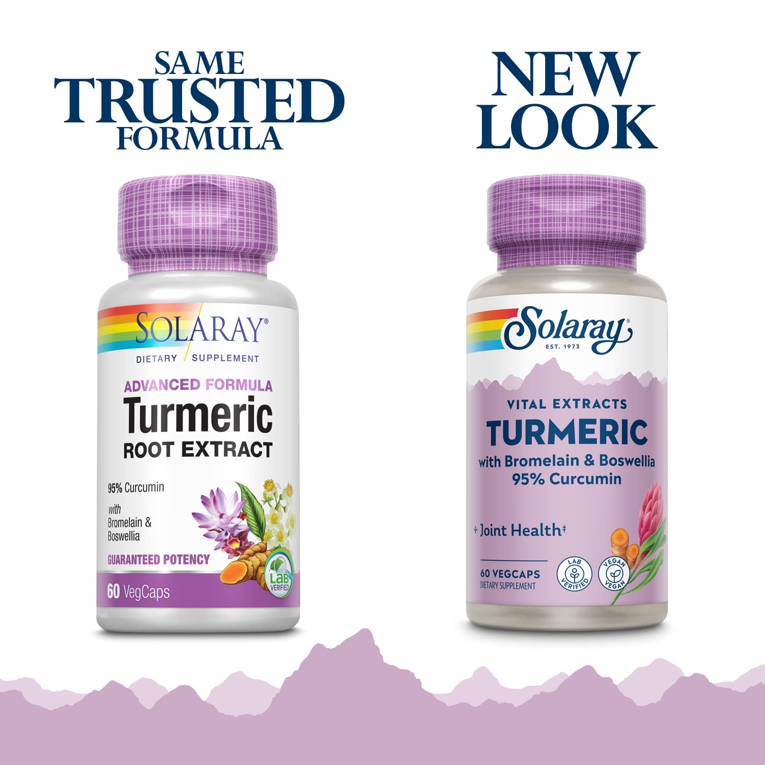 SOLARAY Turmeric Curcumin 200mg supplement capsules close-up