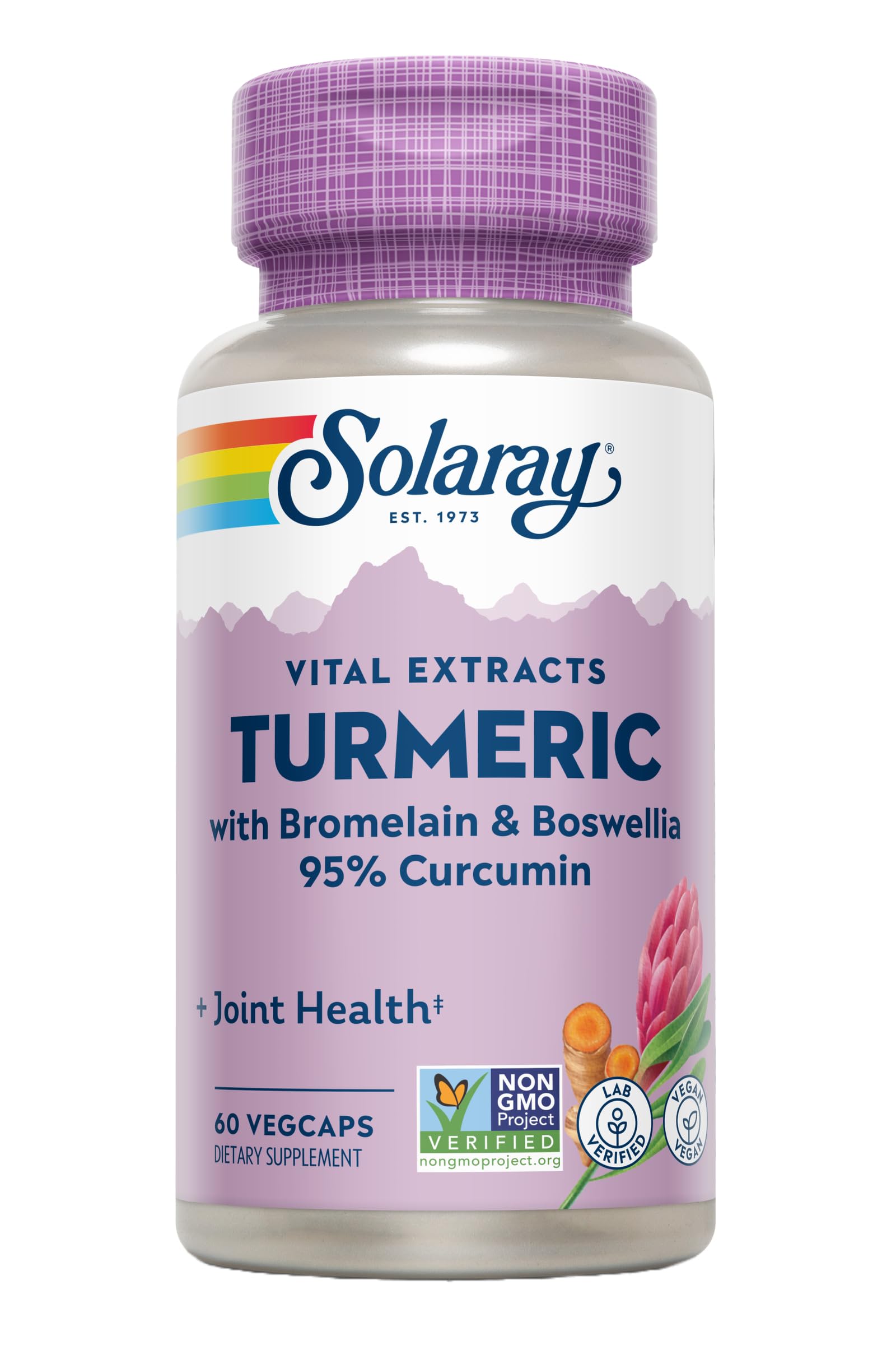 SOLARAY Turmeric Curcumin 200mg supplement ingredients list