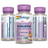 SOLARAY Turmeric Curcumin Supplement 600mg product features