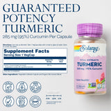 SOLARAY Turmeric Curcumin Supplement bottle side view