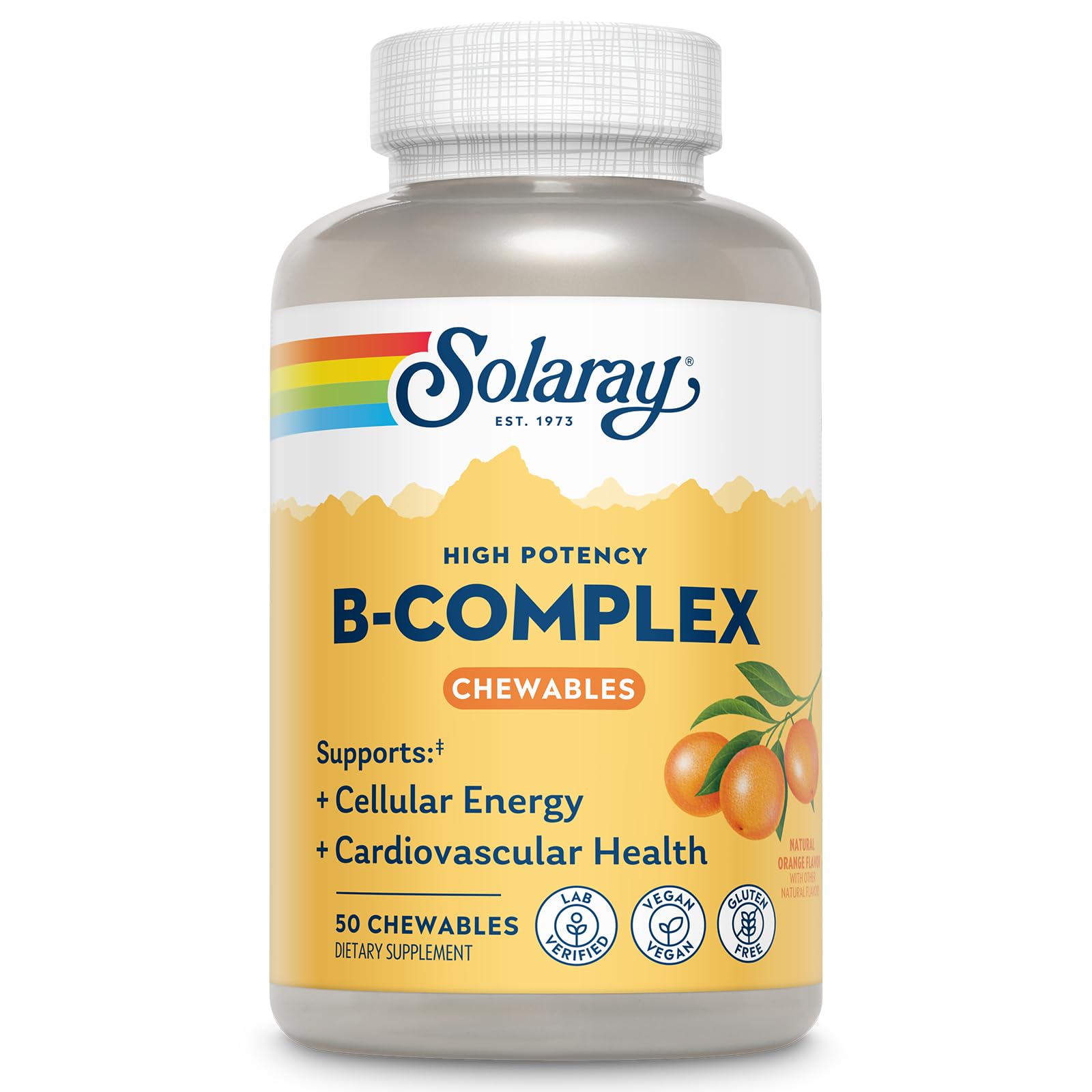 SOLARAY Vitamin B Complex chewable tablets front view